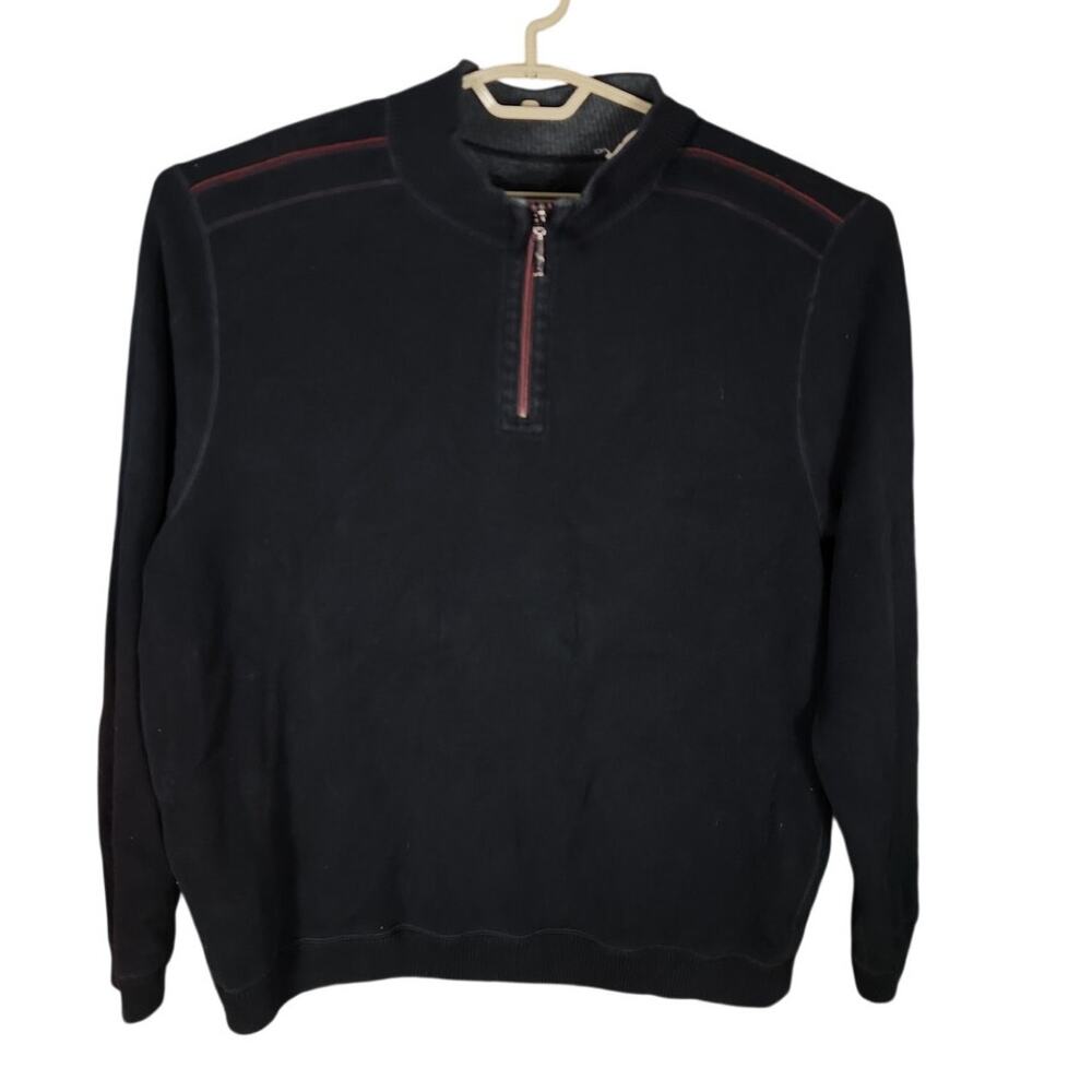 Tommy Bahama Reversible quarter zip sweater men's XL